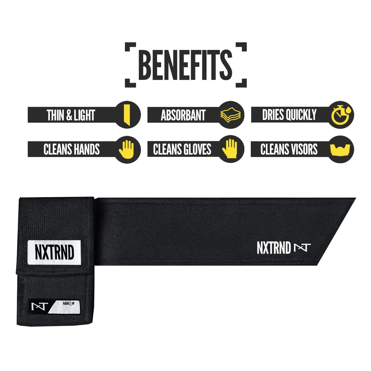 Nxtrnd Streamer Football Towel Black