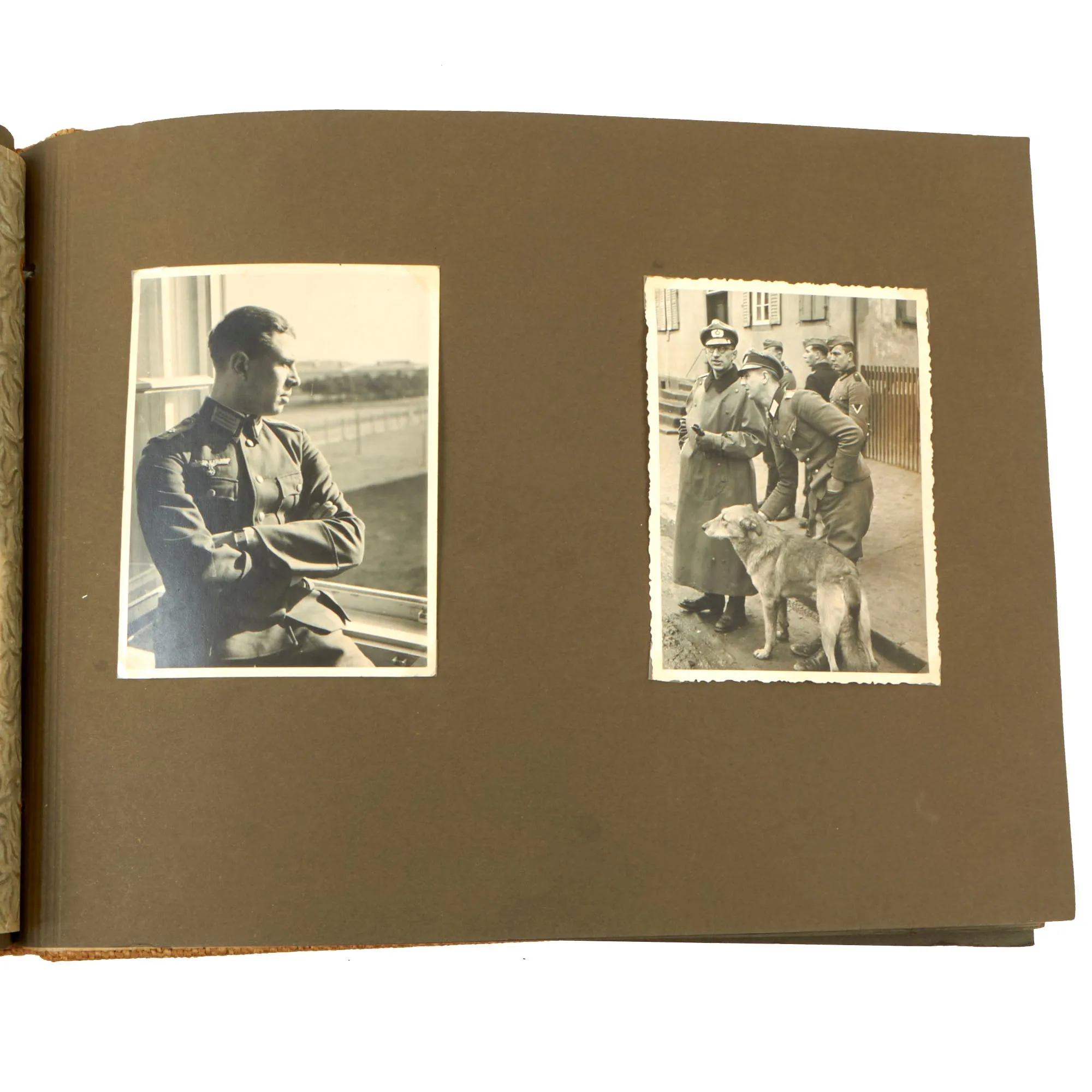 Original German WWII Heer Pioneer & Panzer Armored Personal Photo Album with Tank Pictures & Captions- 180 Photos