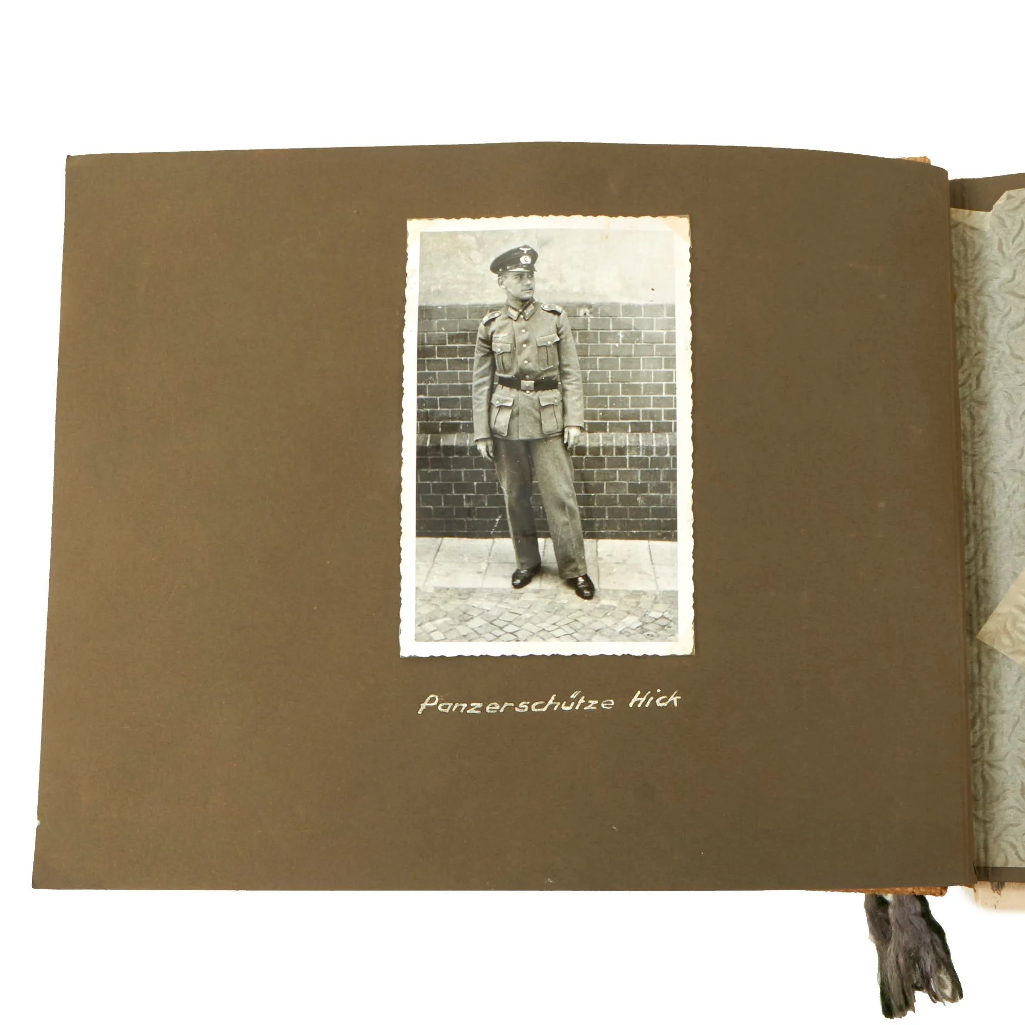 Original German WWII Heer Pioneer & Panzer Armored Personal Photo Album with Tank Pictures & Captions- 180 Photos