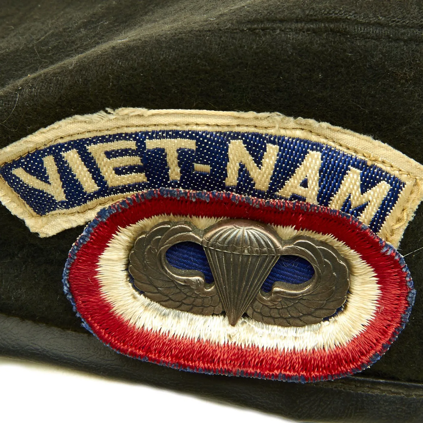 Original U.S. Army Vietnam War Souvenir 101st Airborne Black Beret