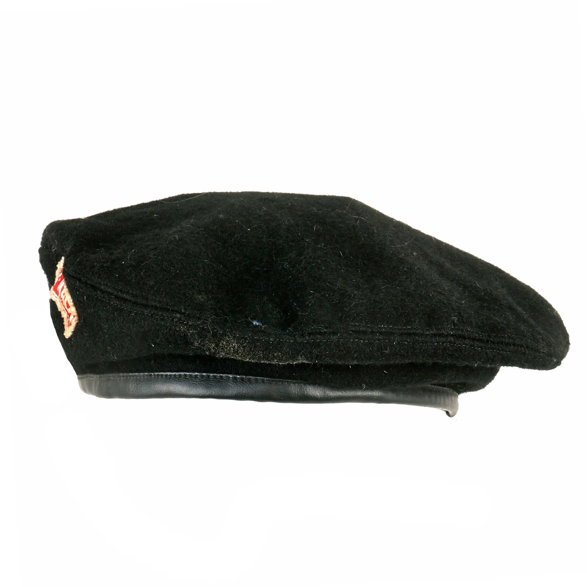 Original U.S. Vietnam War Locally Made Black Beret in size 59cm with VIET-NAM Insignia by Phước Thành of Saigon - Correct Foil Label