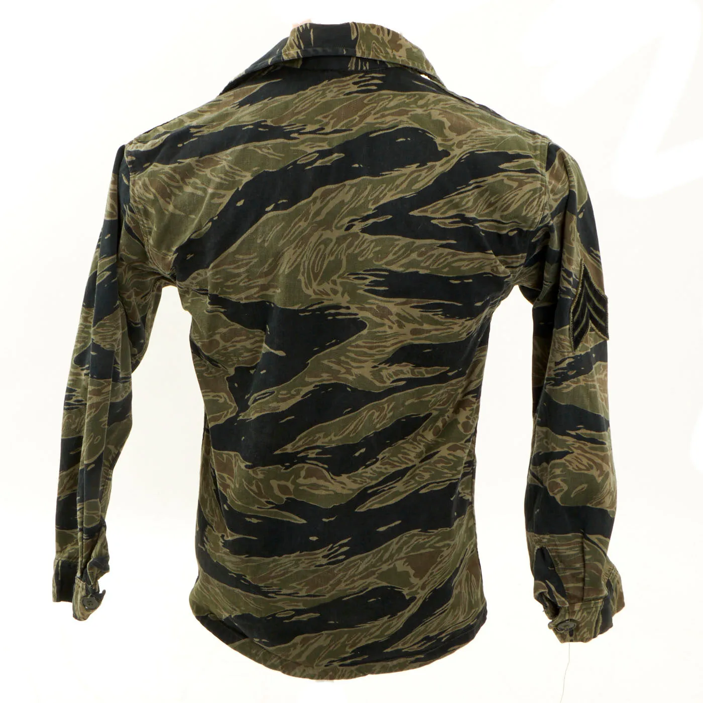 Original U.S. Vietnam War Special Forces Tiger Stripe "Tadpole" Camouflage Fatigue Uniform Shirt- ARVN Advisor