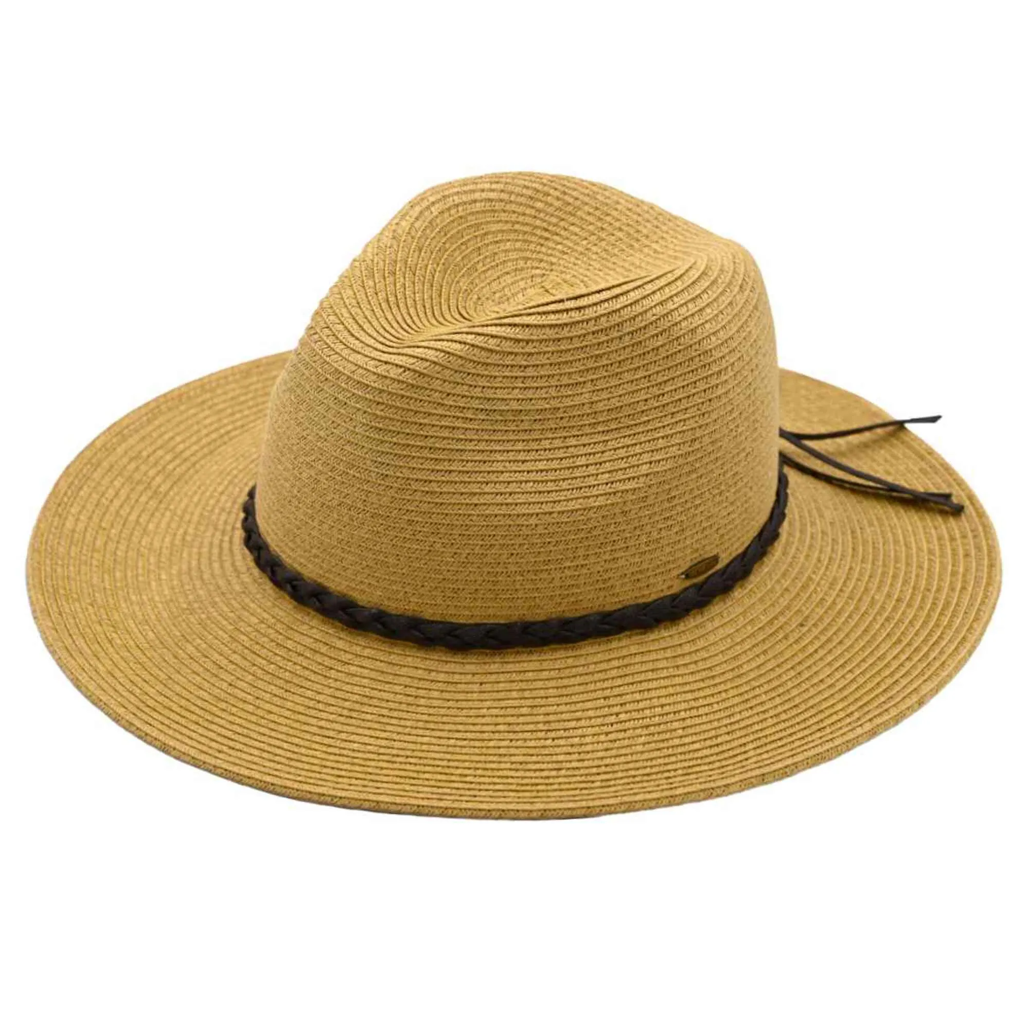 ST03 Brim Panama Hat With Braided Cord Detail