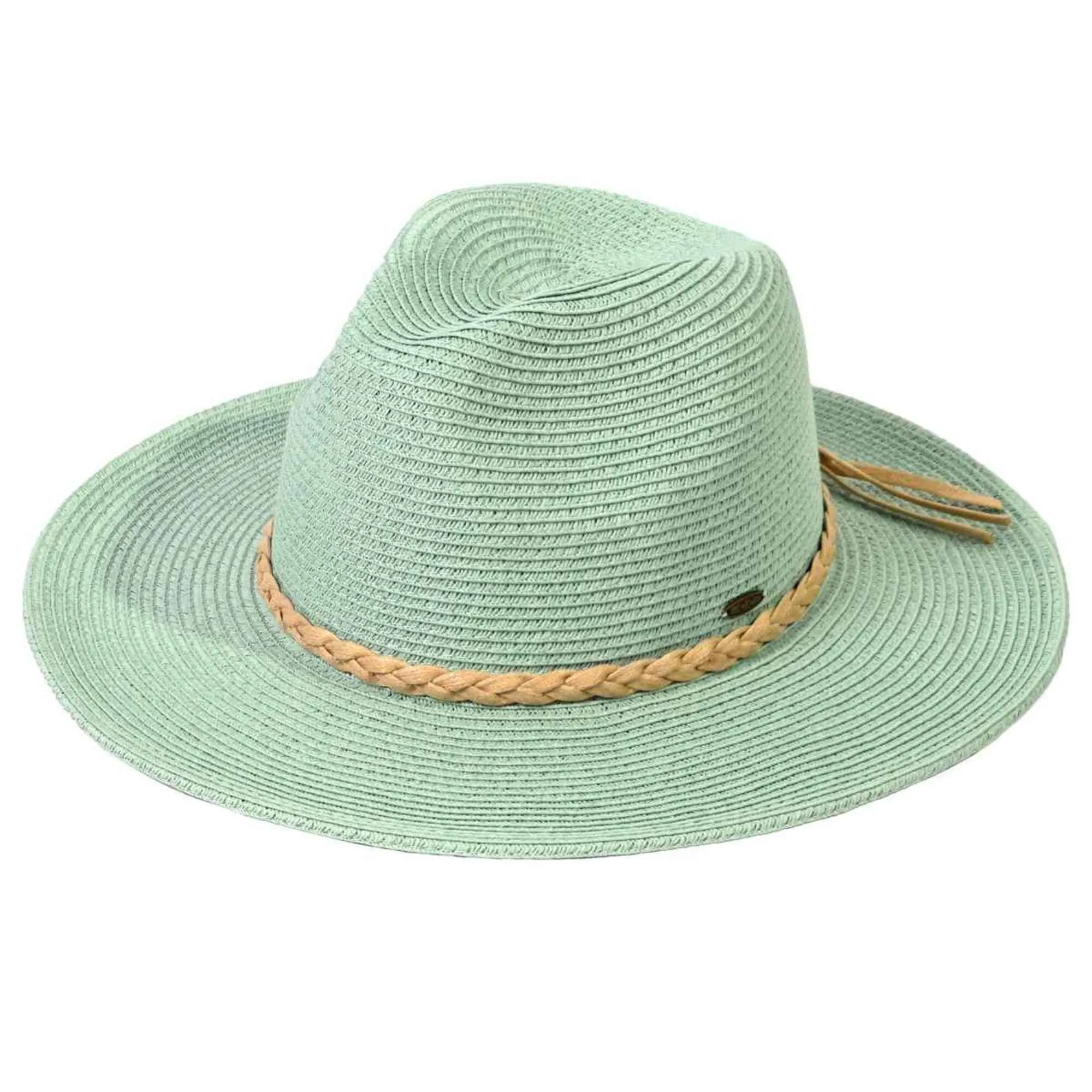 ST03 Brim Panama Hat With Braided Cord Detail