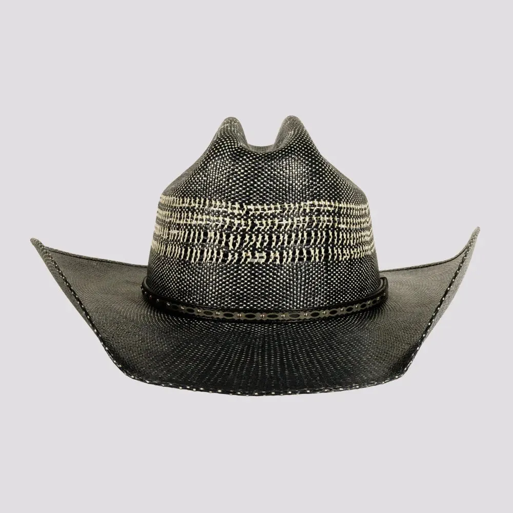 Stallion | Mens Navy Bangora Straw Western Cowboy Hat