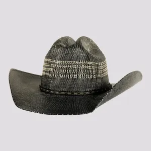 Stallion | Mens Navy Bangora Straw Western Cowboy Hat