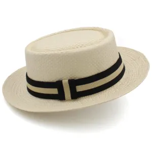 Straw Pork Pie Hats Summer Sunhat Boater hat