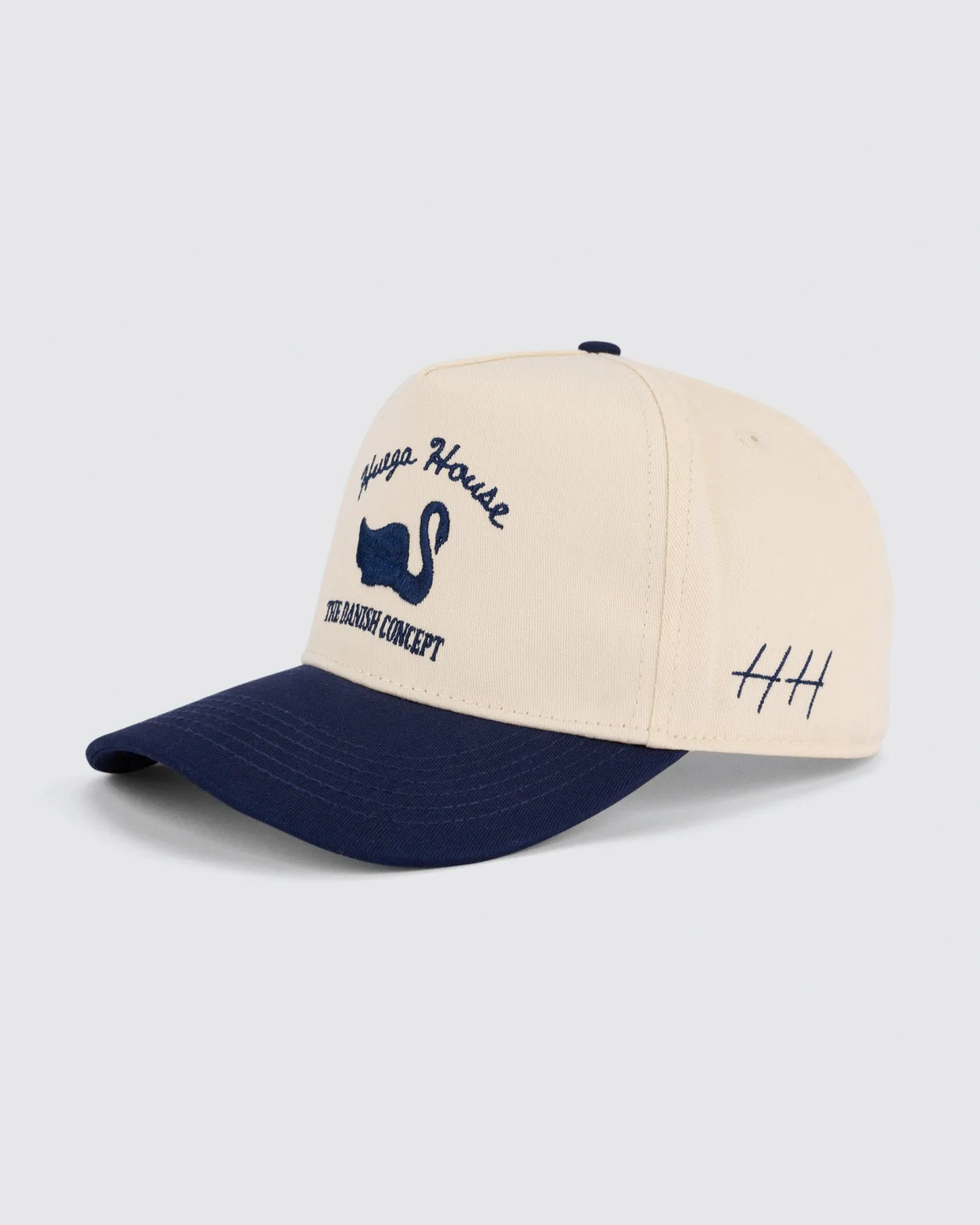 Vintage Swan | Navy & Natural Hat