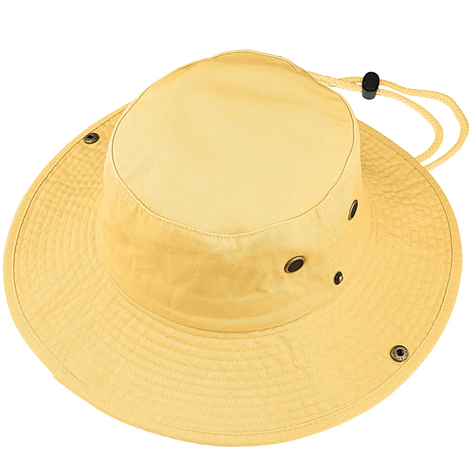 Wide Brim Boonie Hat - Yellow